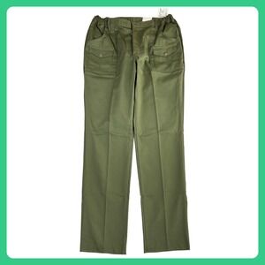 Vintage Boy Scouts Uniform Pants Men's 40 Olive Green Cargo 38" Raw Hem USA NEW